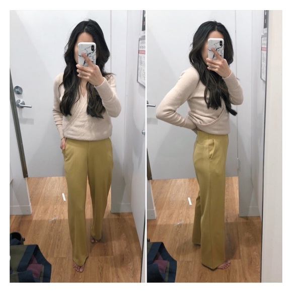 Uniqlo Ponte High Waist Straight Pants 